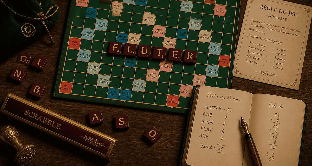 fluter scrabble sur plateau