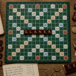 glaner scrabble mot sur plateau