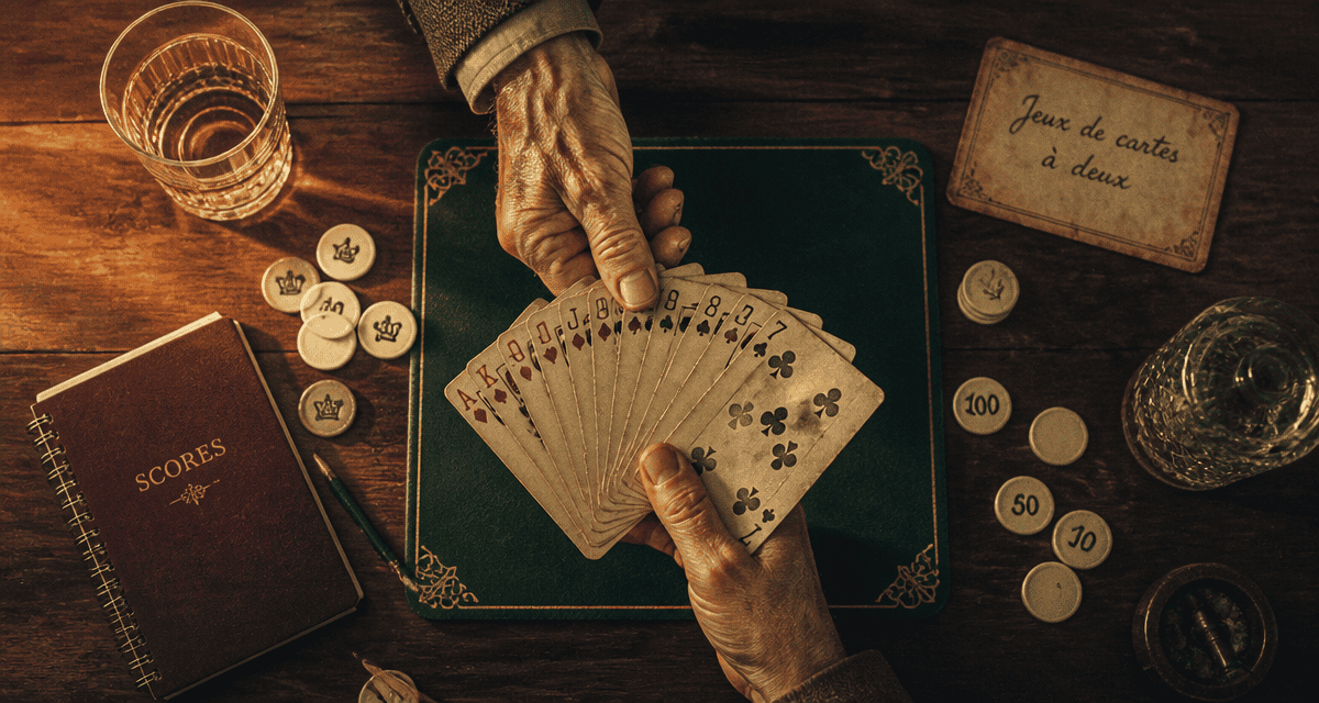 jeu de carte a 2 duel sur table