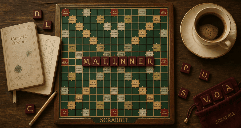matiner scrabble plateau et lettres