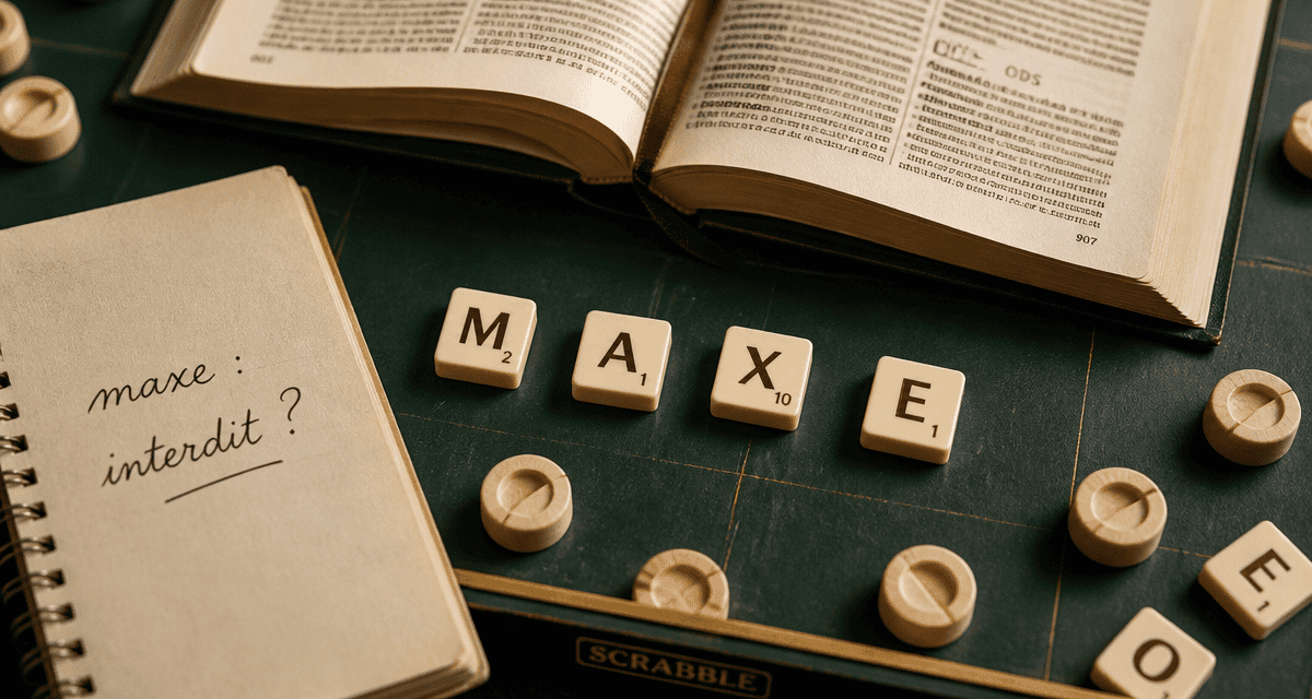 jetons maxe scrabble devant dictionnaire