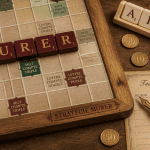 Plateau de Scrabble avec le mot murer scrabble