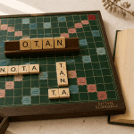 OTAN Scrabble lettres sur plateau