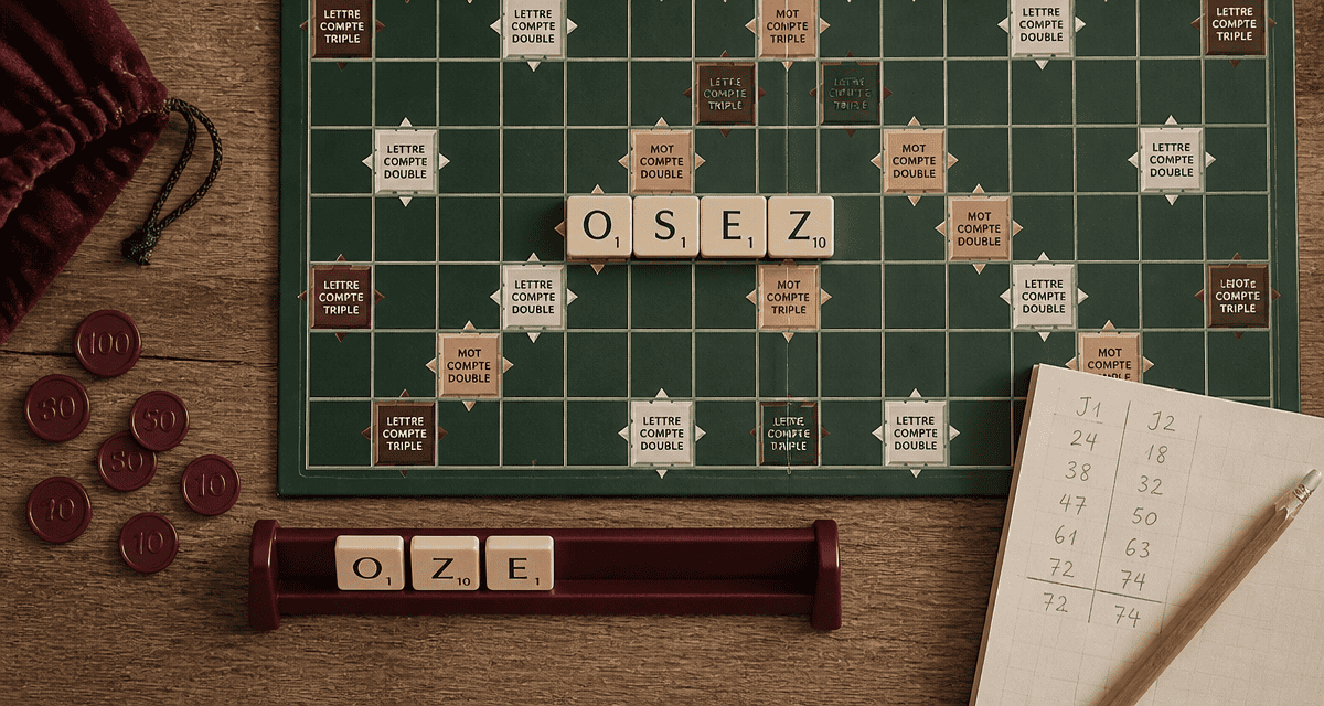 oze scrabble plateau lettres osez