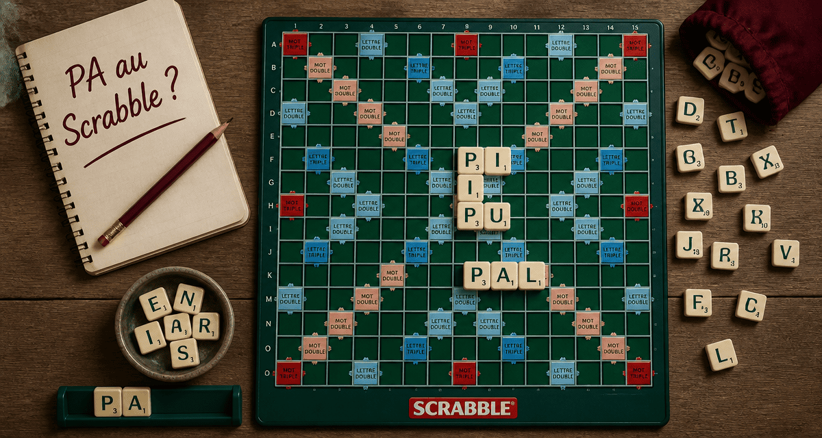 pa au scrabble image jetons et plateau