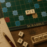 pi scrabble sur plateau mot compte double