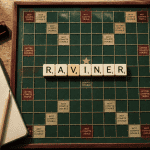 raviner scrabble lettres sur plateau ancien