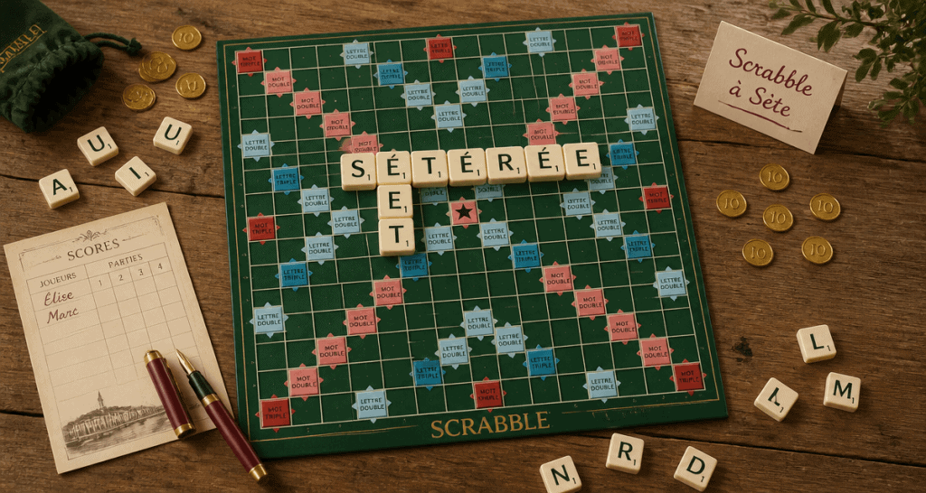 sete scrabble plateau lettres et score