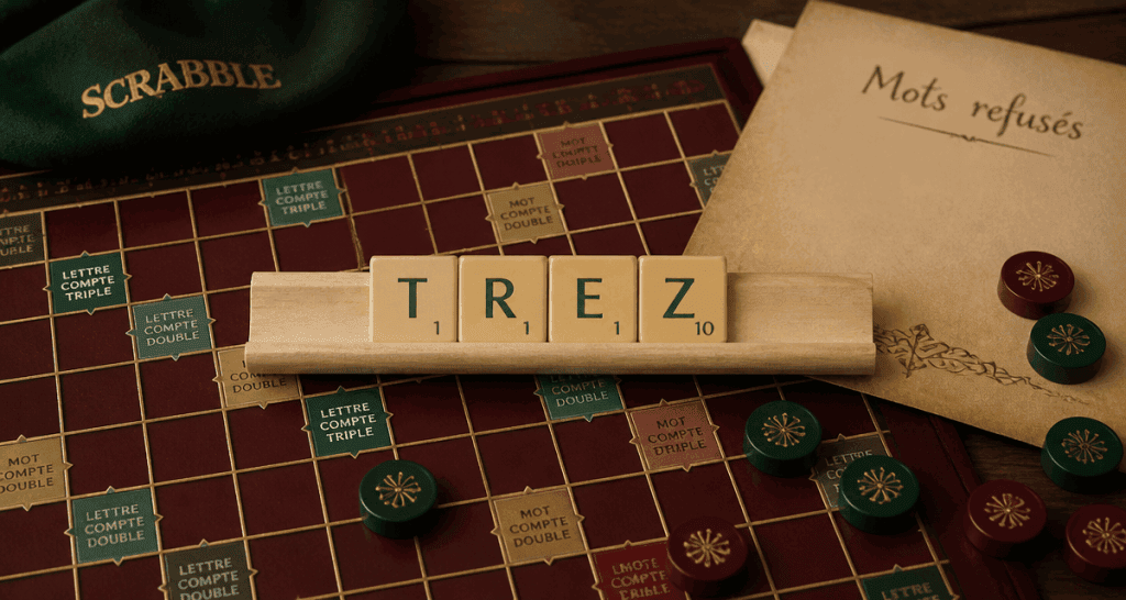 trez scrabble lettres chevalet