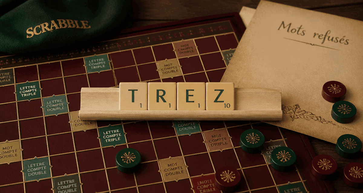 trez scrabble lettres chevalet
