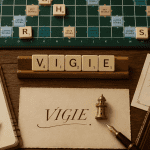 Vigie Scrabble sur chevalet et plateau