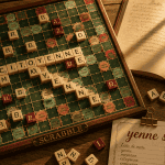 yenne scrabble plateau bois lettres ivoire
