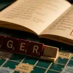 Cager scrabble : lettres C A G E R sur grille de Scrabble