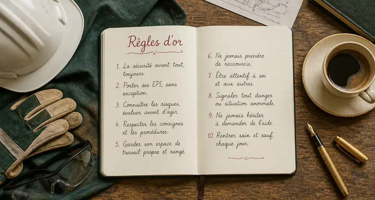 regles d or securite carnet EPI