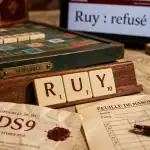 Ruy scrabble refusé, plateau et lettres