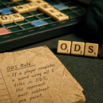 Sade scrabble refusé : plateau et lettres