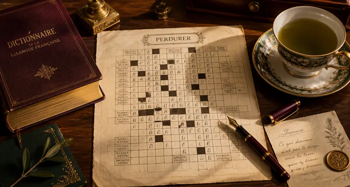 se perpétuer en 8 lettres grille mots fléchés perdurer