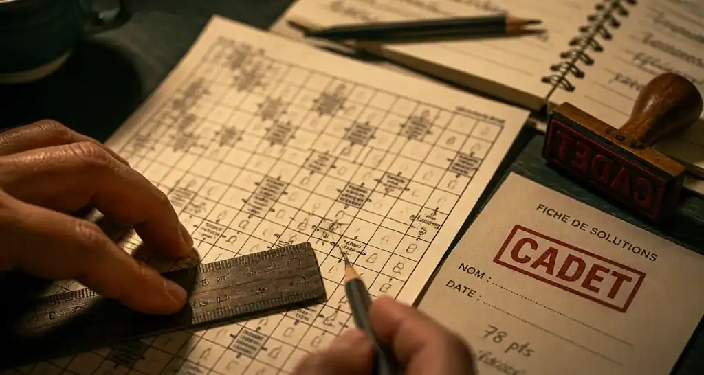 Sportif en herbe en 5 lettres : CADET sur grille de mots fléchés