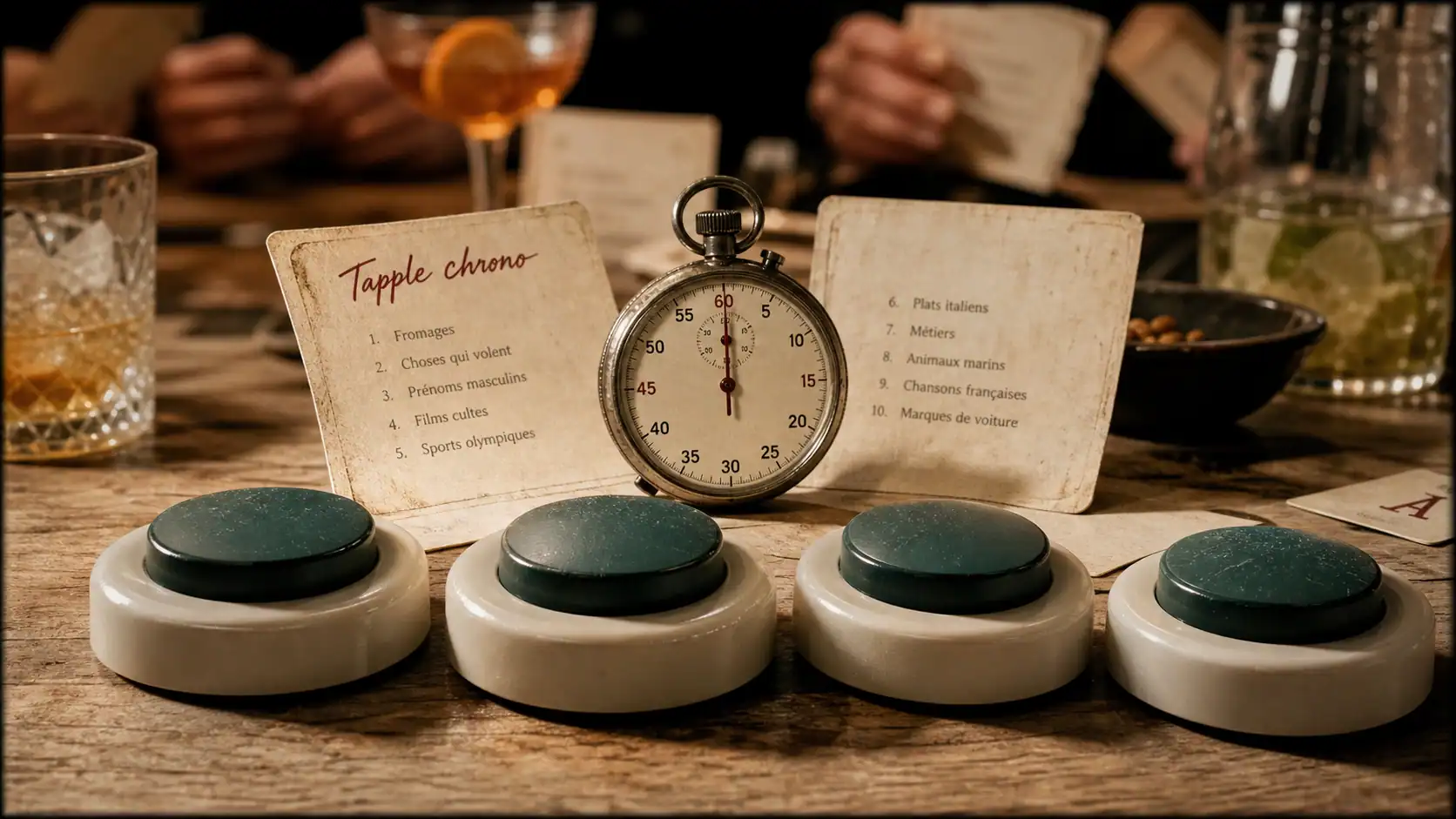Tapple jeu : chrono, thèmes et réflexes