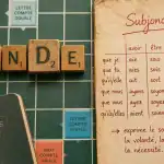 Tonde scrabble sur plateau, lettres TONDE