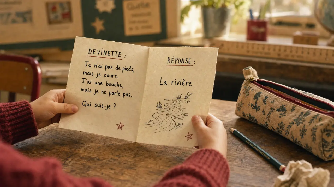 Devinette pour 6 ans : devinettes faciles avec réponses immédiates, enfant et papier de classe