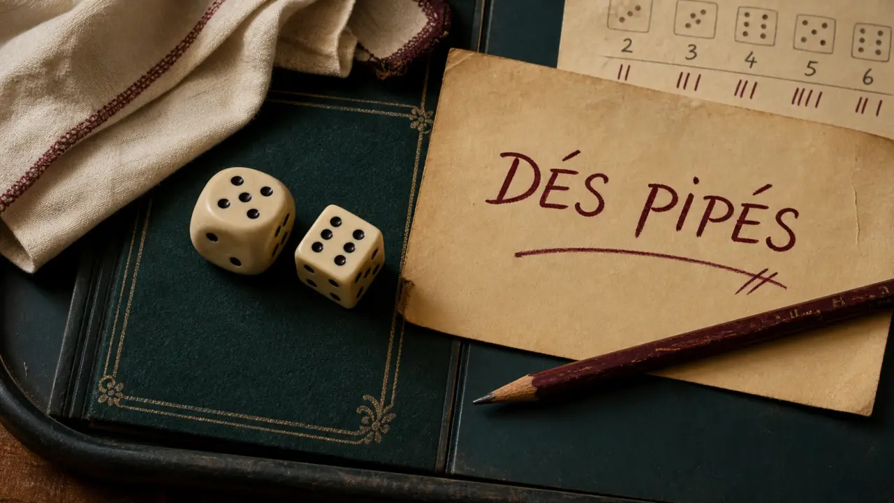 Dés pipés : dé en résine et tests de lestage