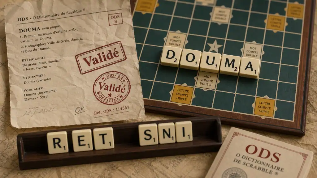 DOUMA scrabble valide, pluriel DOUMAS