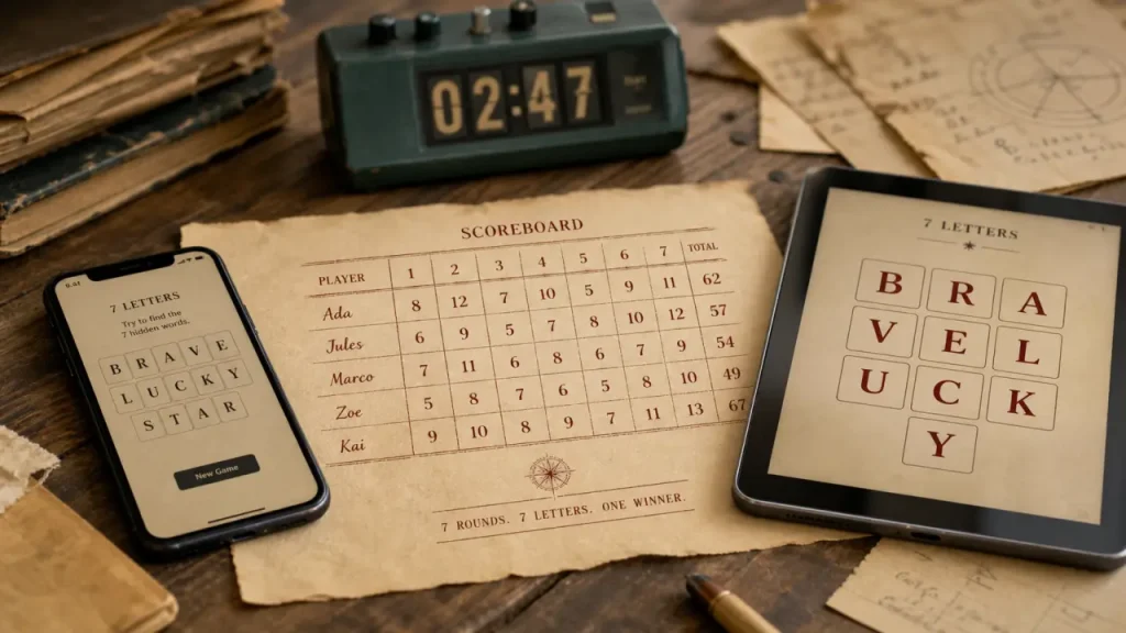 7 Lettres sur Figaro Jeux : accès direct, règles du tirage et réflexes pour améliorer son score