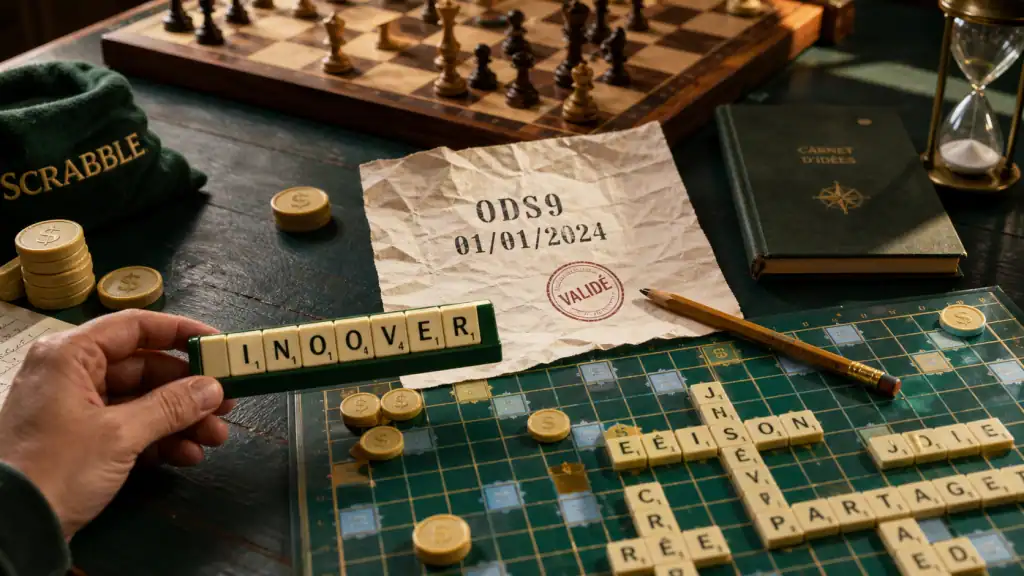 gafa scrabble ODS9 : variantes jouables et score théorique