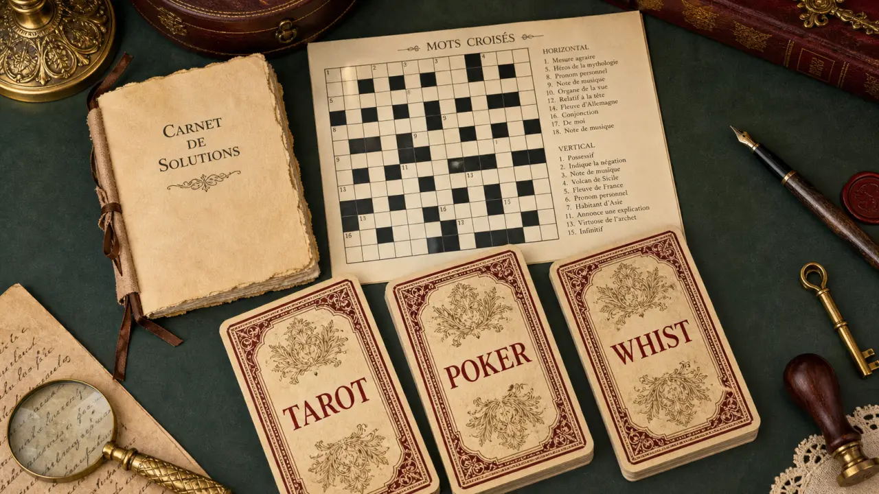 Jeux de cartes en 5 lettres : Tarot, poker ou whist