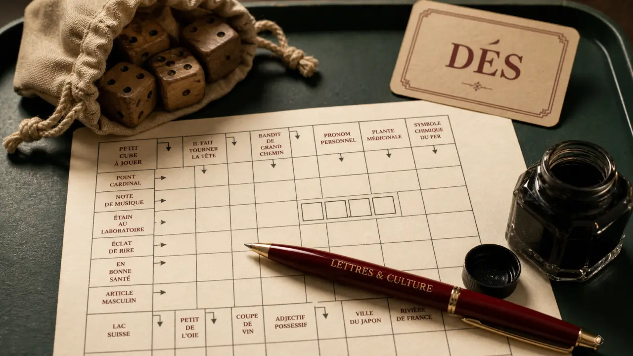 Jeux de hasard 4 lettres : grille de mots croisés