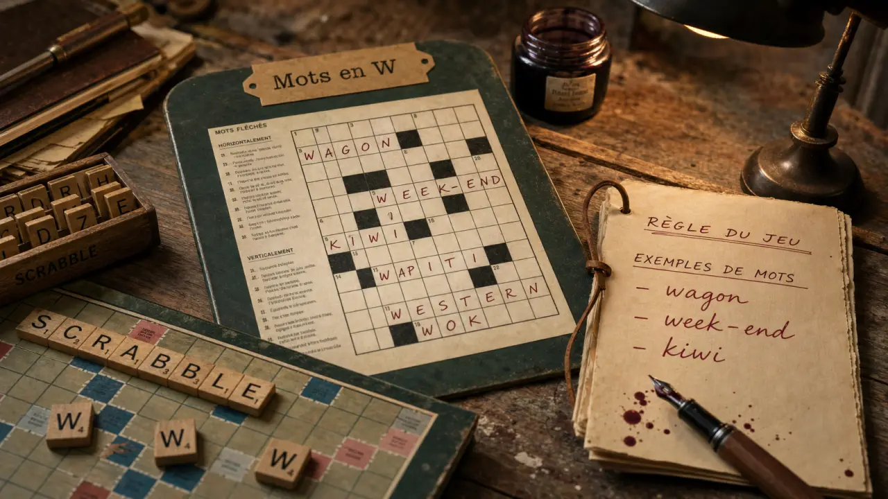 Mot francais avec w : mots utiles pour jeux de lettres