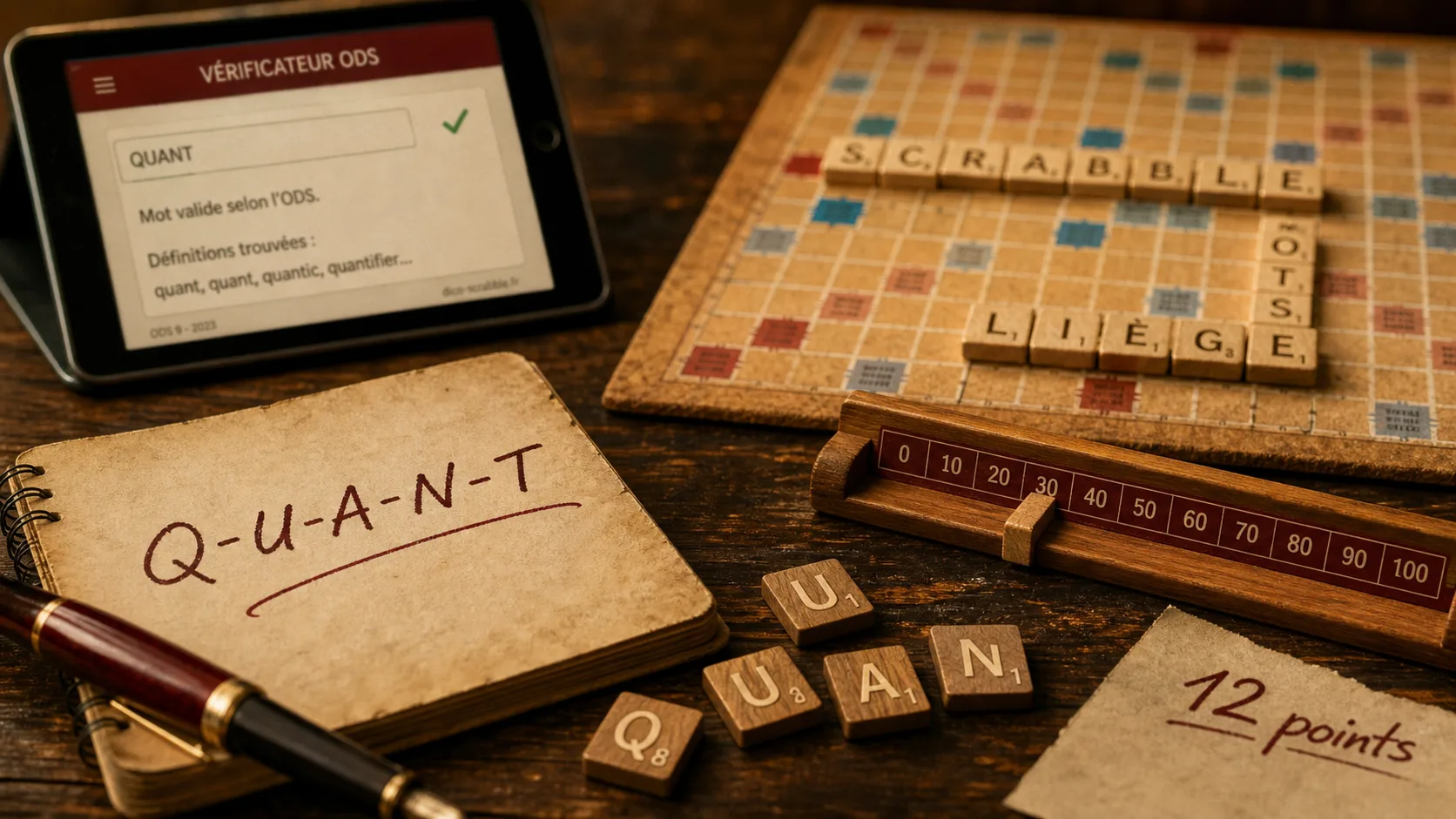 Quant scrabble : 12 points valides, ne pas confondre avec quand