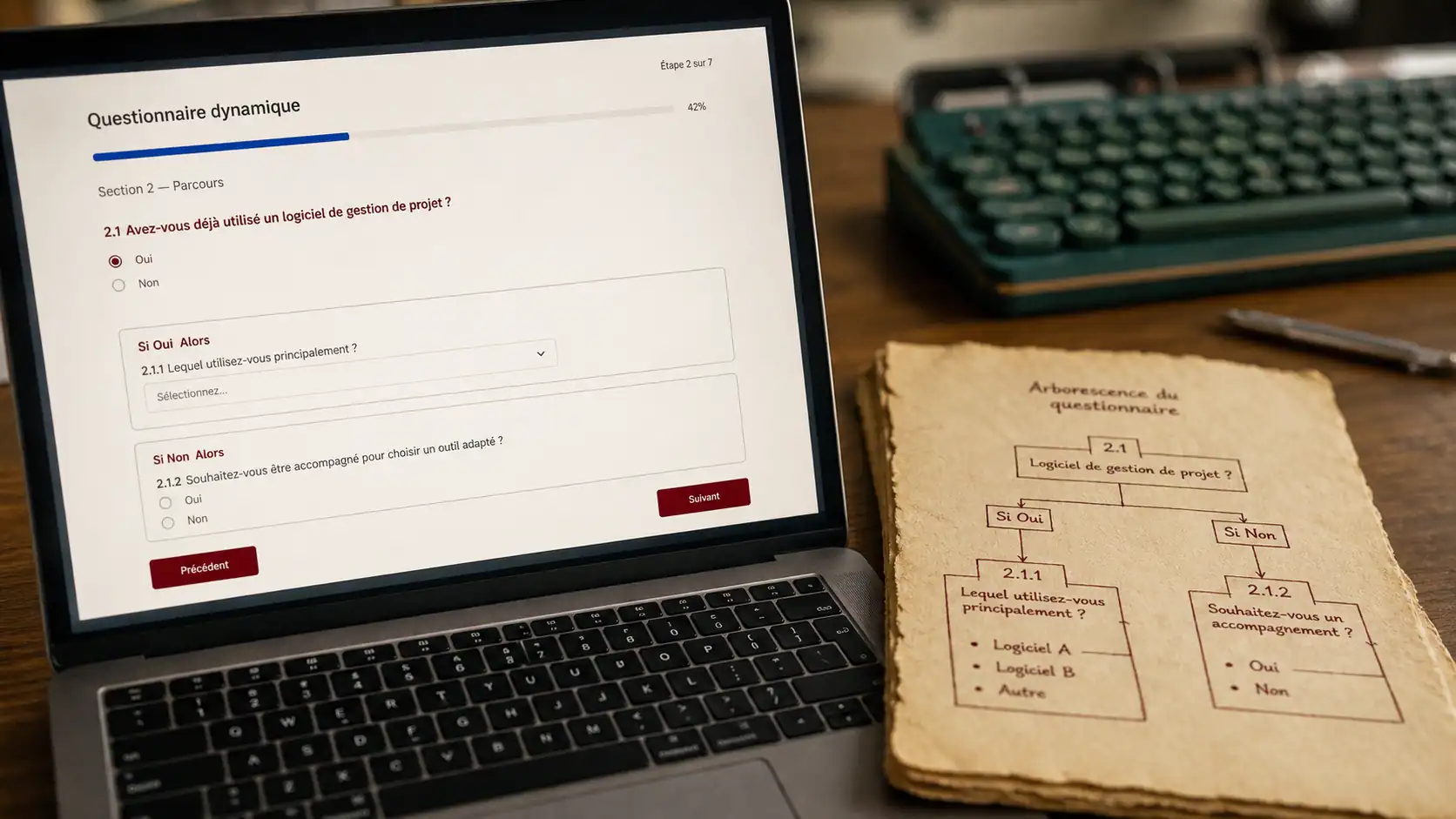 Questionnaire logique : formulaire intelligent et champs Si/Alors