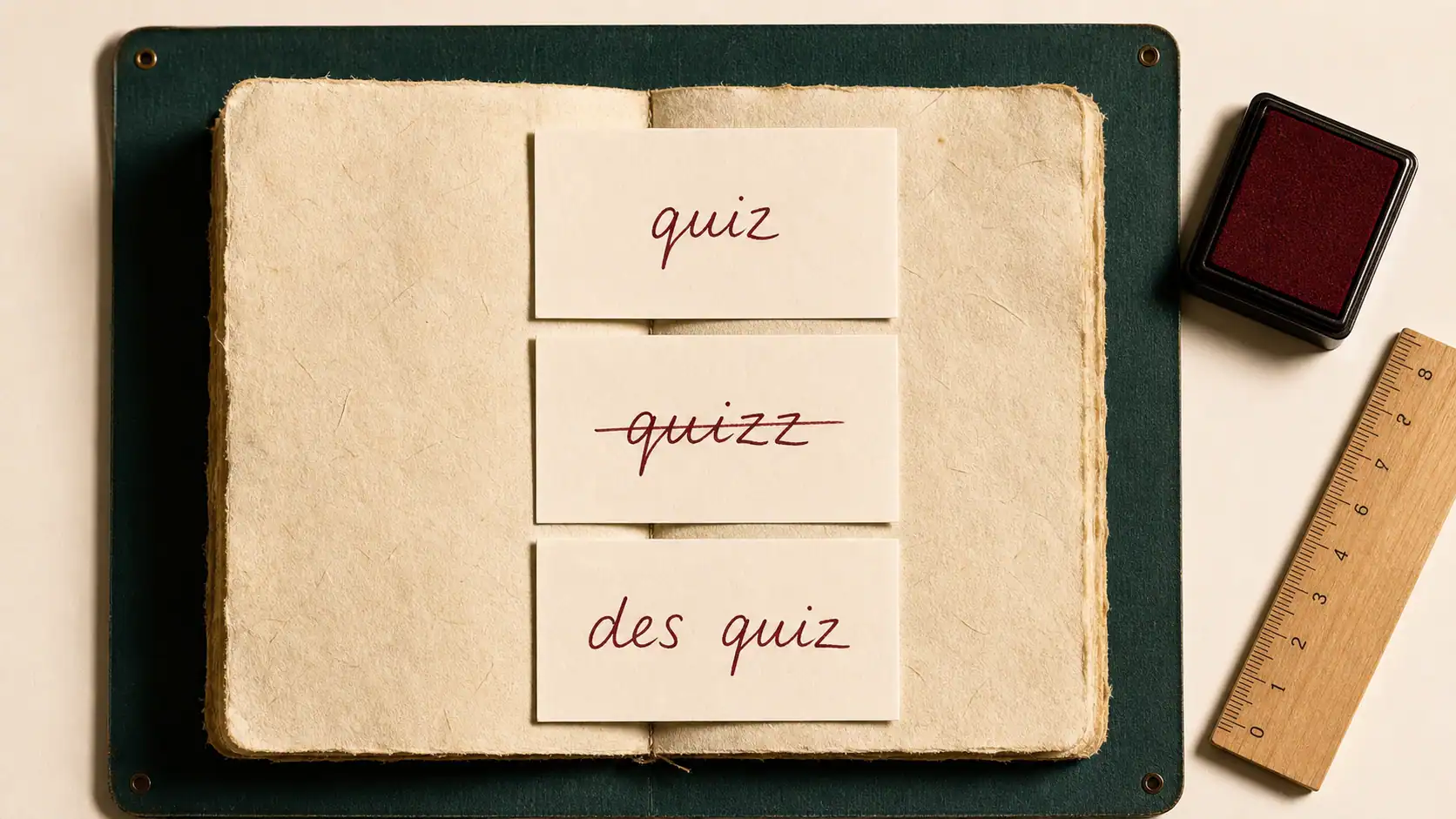 Un quizz ou quiz : orthographe correcte en français