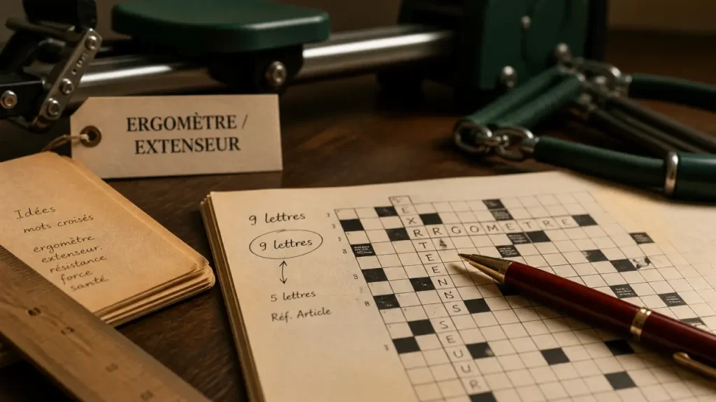 Appareil de musculation en 9 lettres : les solutions pour vos mots croisés