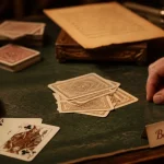 Bataille corse regle : cartes et mains sur table