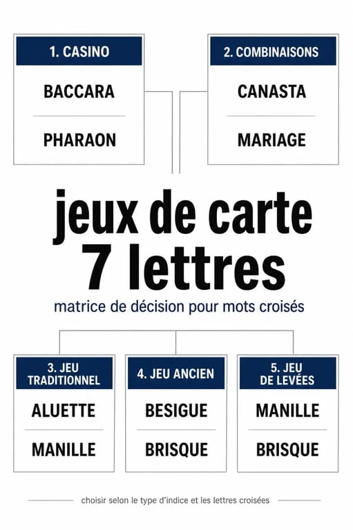 Visualisation éditoriale des solutions possibles pour jeux de carte 7 lettres