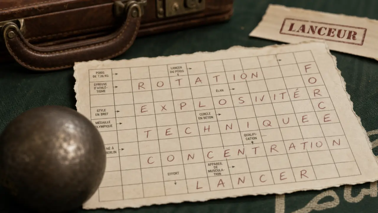 Il peut faire le poids aux jeux 7 lettres : LANCEUR