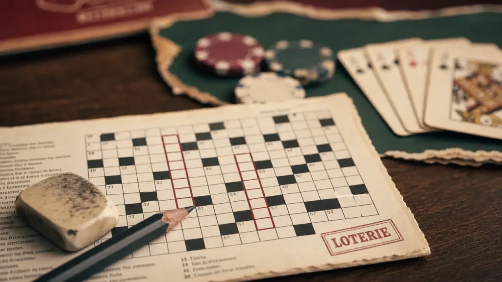 Jeux de hasard en 7 lettres : pourquoi loterie passe avant baccara