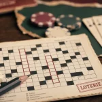 Jeux de hasard en 7 lettres : LOTERIE sur grille de mots croisés