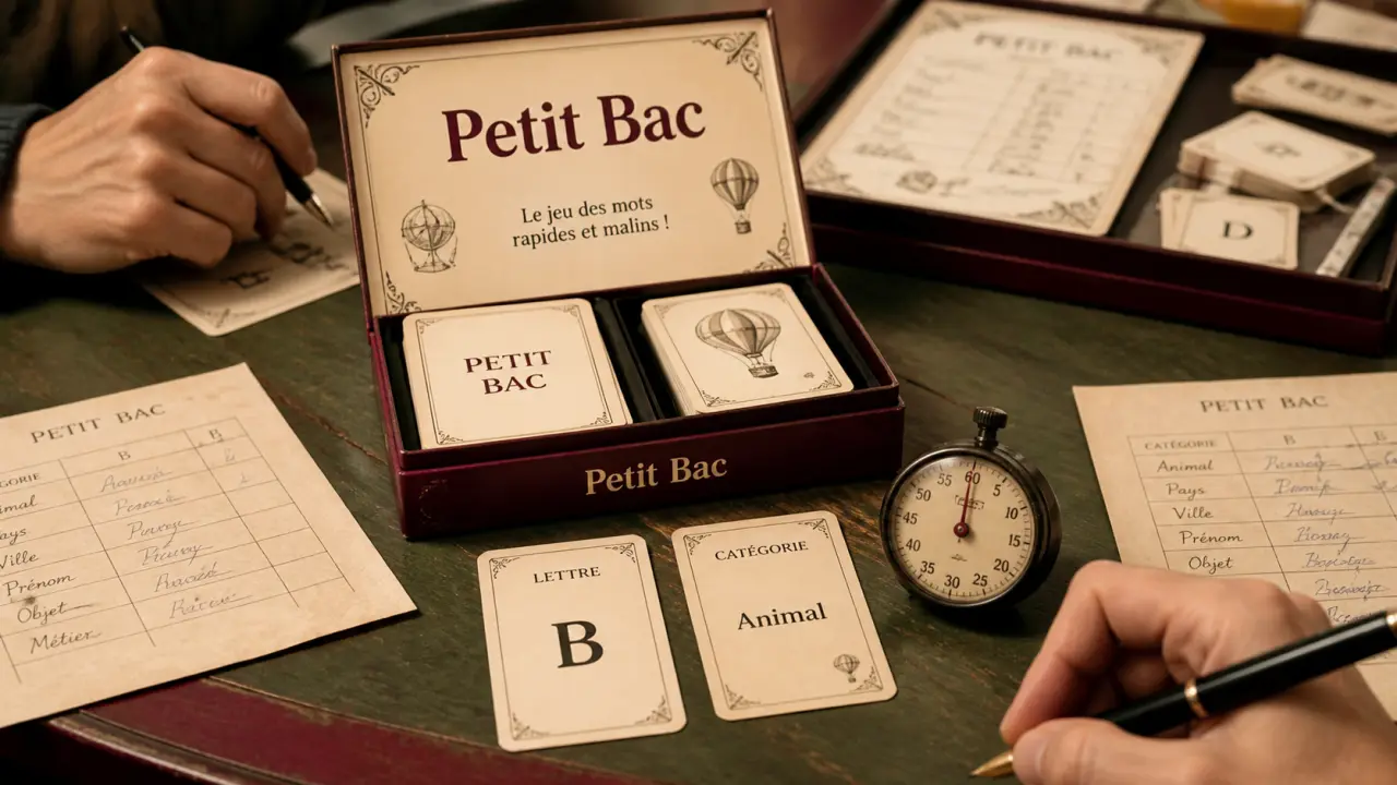 Jeux le petit bac : cartes en ligne ou appli, tirage rapide