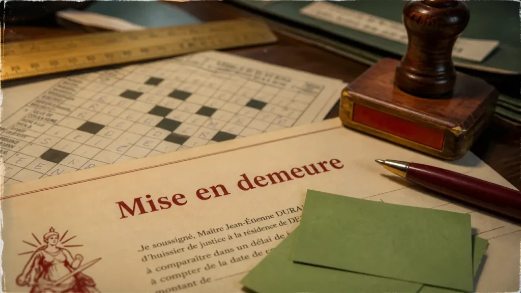 Mise en demeure en mots fléchés : 9 lettres, sommation, ultimatum ou injonction ?