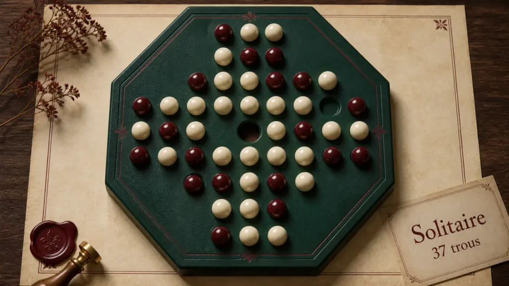 Solitaire à bille 37 trous : pourquoi le trou central bloque la victoire