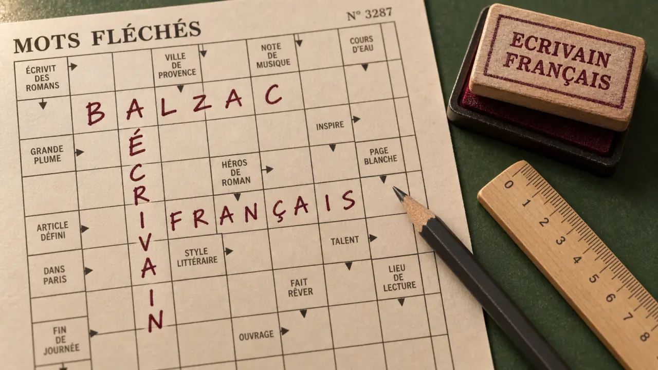 Ecrivain francais mots fléchés : grilles Balzac Proust Pagnol