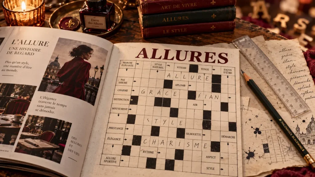 Allures en mots fléchés : airs en 4 lettres, démarches en 9