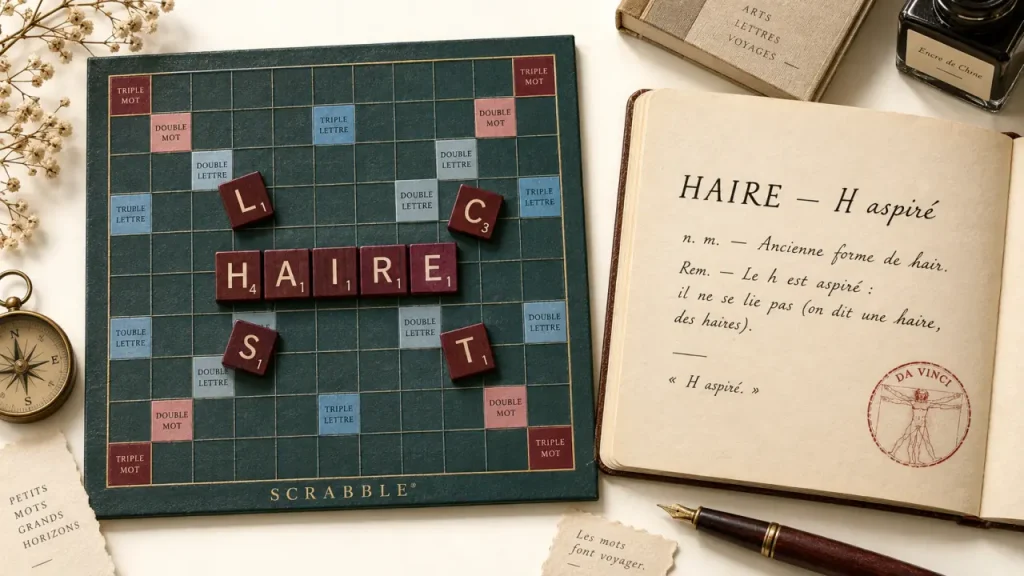 HAIRE au Scrabble : 8 points, un nom féminin et l’anagramme HIERA