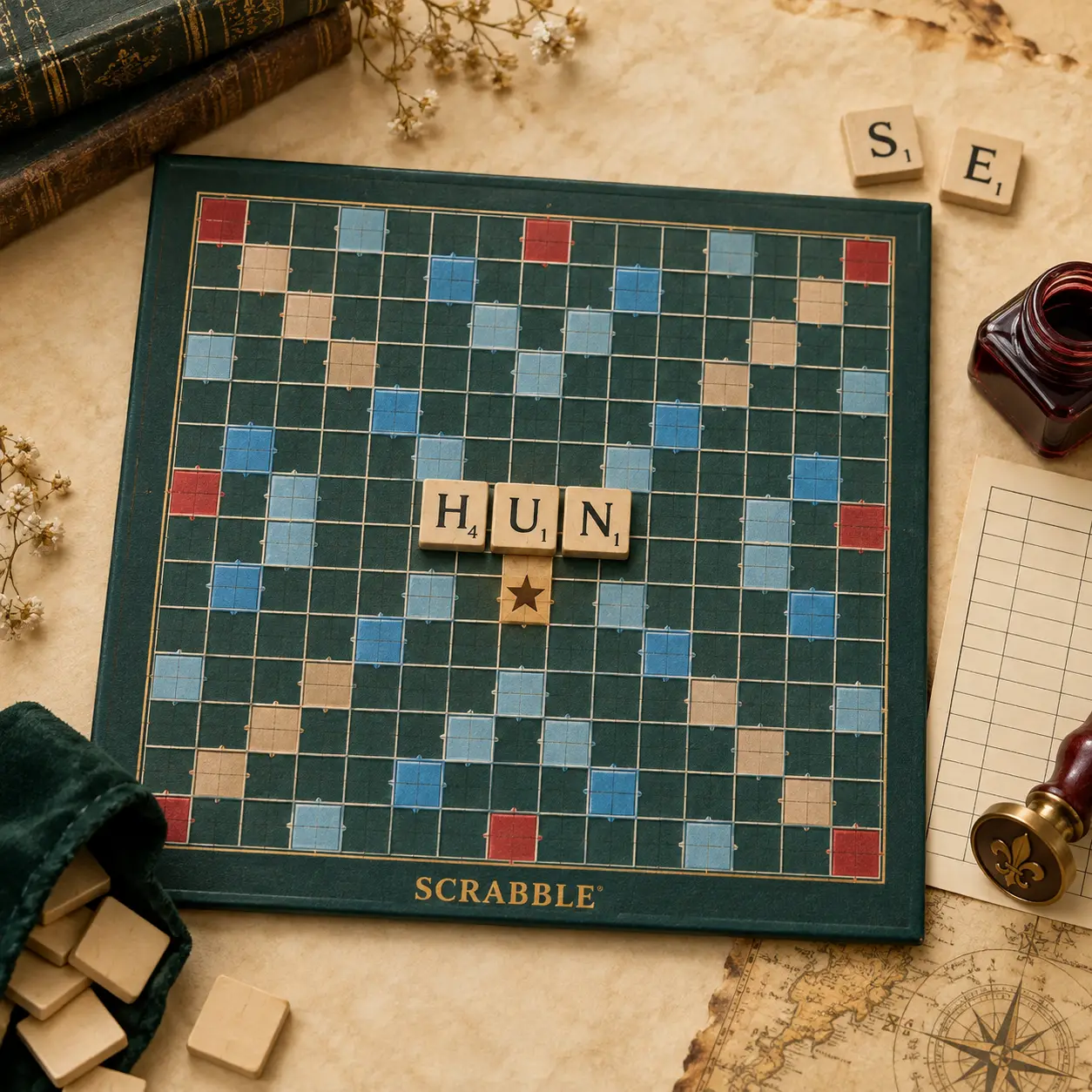Hun scrabble : HUN 6 points au Scrabble
