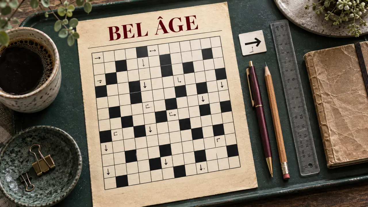 Mots fléchés bel âge : grille BEL ÂGE à résoudre