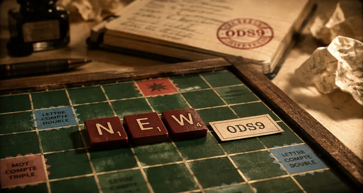 New scrabble : ODS9 coupe la validité, 12 points